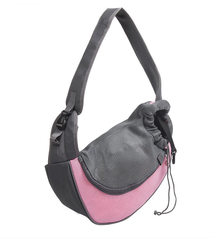 Outdoor Mesh Pet Carrier Bag Comfortable Single Shoulder Sling Tote