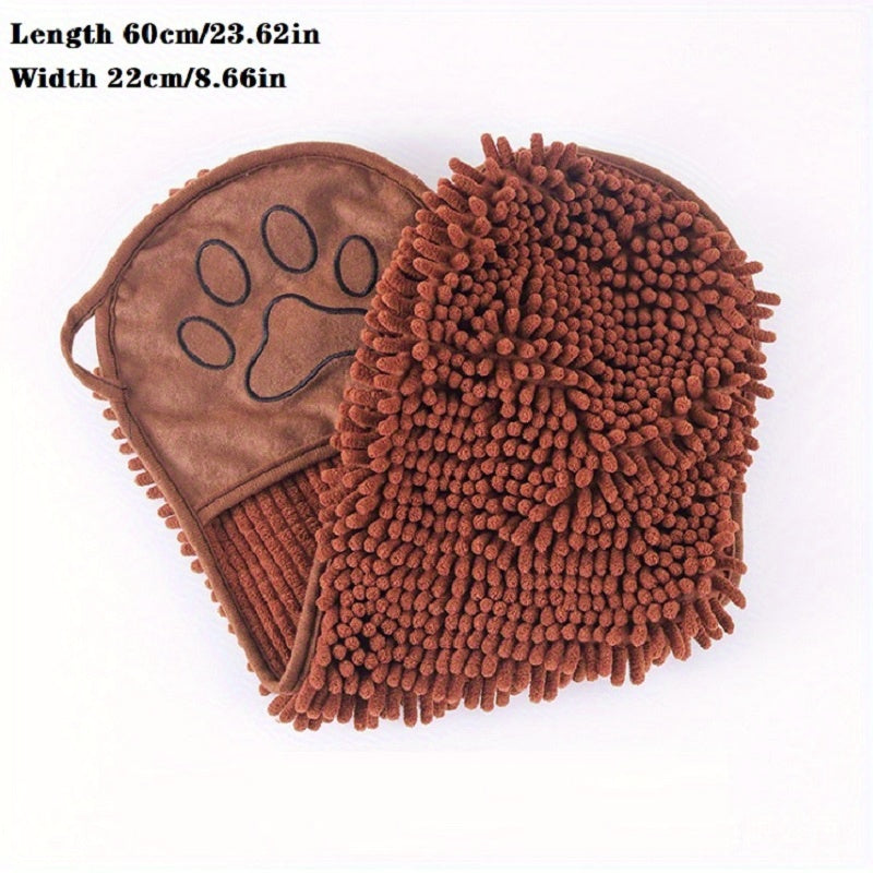 Absorbent Microfiber Pet Towel Quick-Drying with Hand Pockets