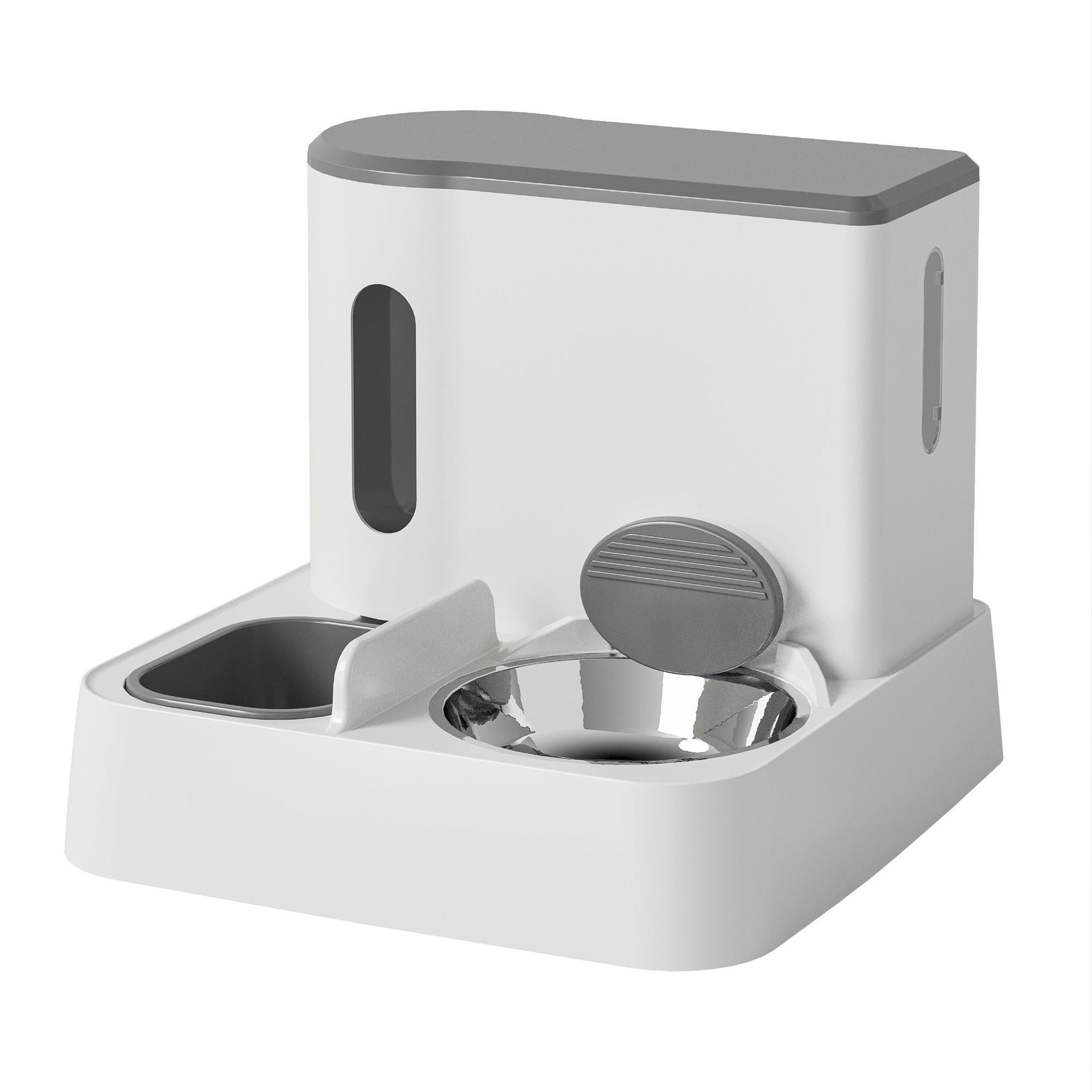 Automatic Pet Feeder and Water Dispenser Integrated Double Bowl