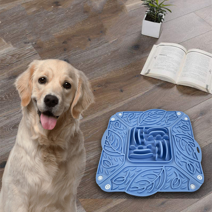 Foldable Silicone Pet Slow Feeding Mat Multifunctional Bowl