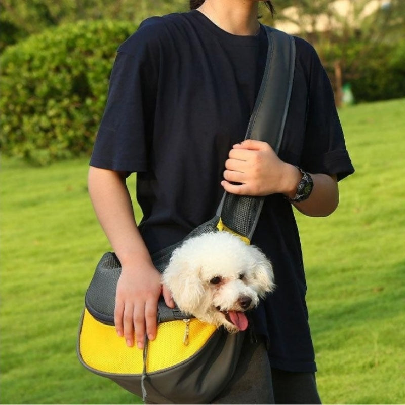 Outdoor Mesh Pet Carrier Bag Comfortable Single Shoulder Sling Tote