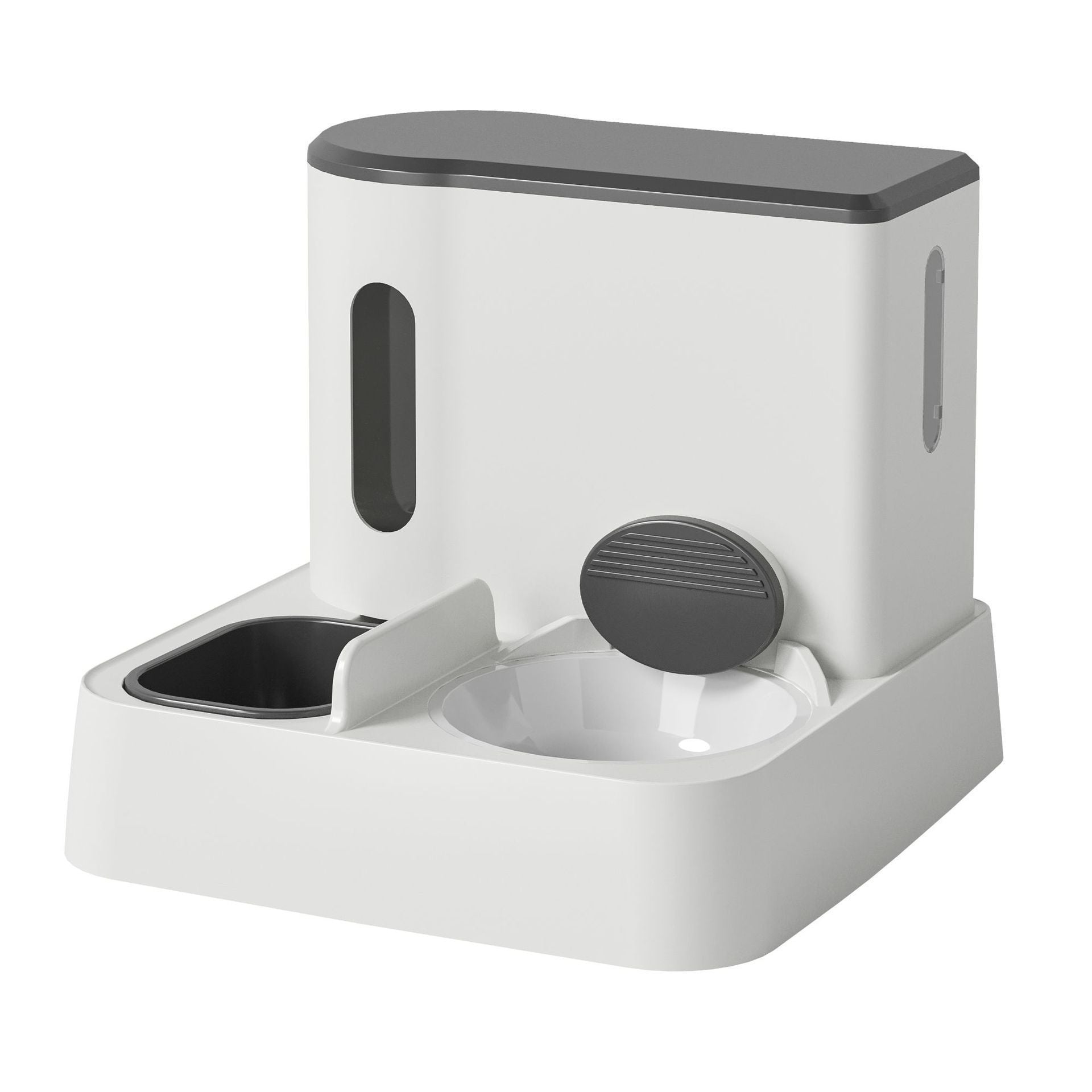 Automatic Pet Feeder and Water Dispenser Integrated Double Bowl