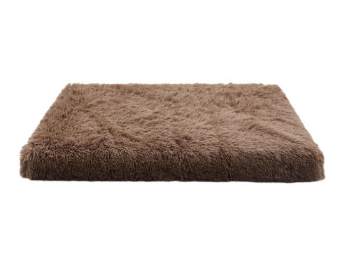 Plush Square Pet Bed Memory Foam Soft Deep Sleep Sofa