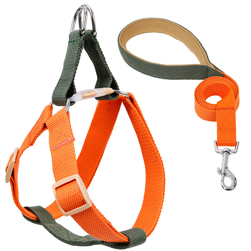 Colorful Pet Drawstring Vest Leash Adjustable Walking Harness