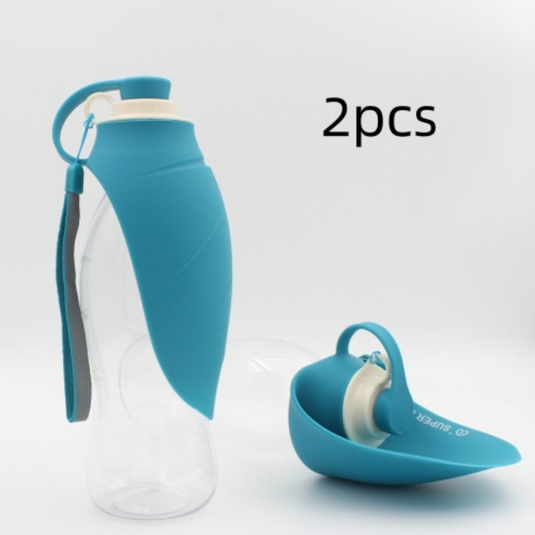 Portable Pet Water Dispenser Leak Proof Bottle With Cup Bowl