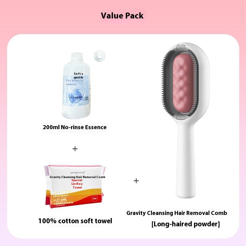Pet Grooming Brush Dematting Comb With Tank For Hair Removal