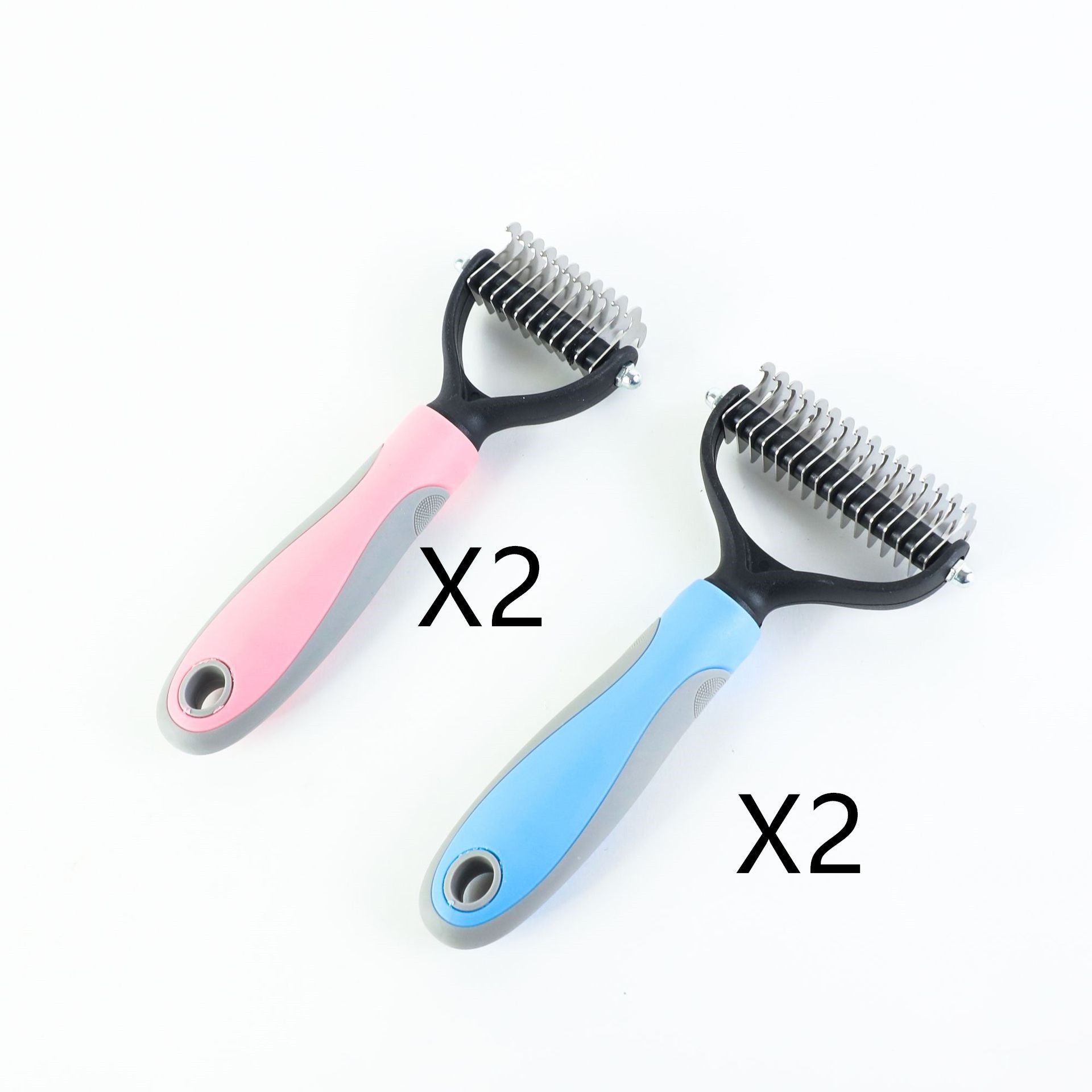 Double-Sided Stainless Pet Brush Hair Removal and Dematting Tool