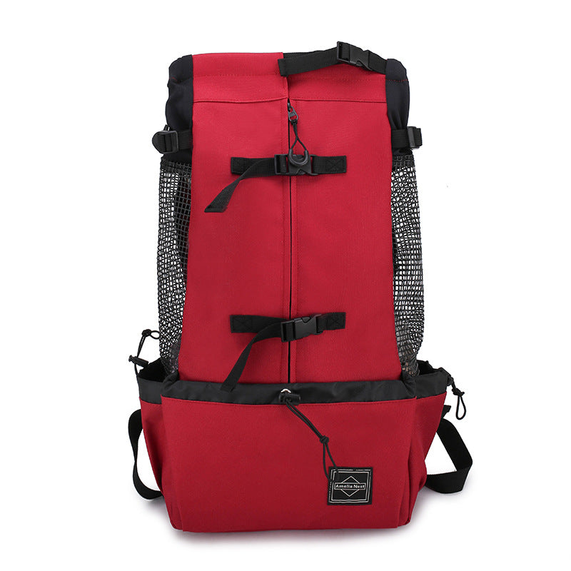 Pet Carrier Backpack Double Shoulder Portable Outdoor Travel Bag