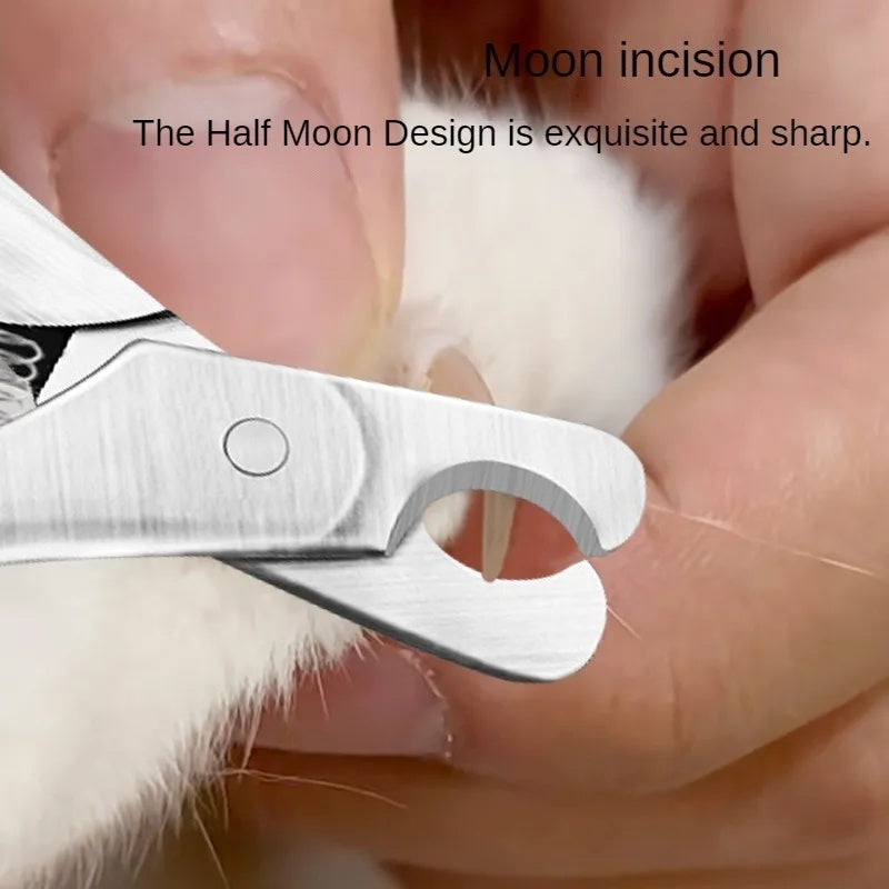 Professional Pet Nail Clipper With Safety Guard Stainless Steel Cutter