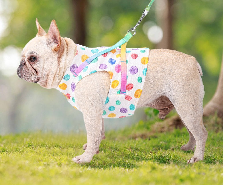 Pet Adjustable Chest Harness Leash For Small And Medium Pets