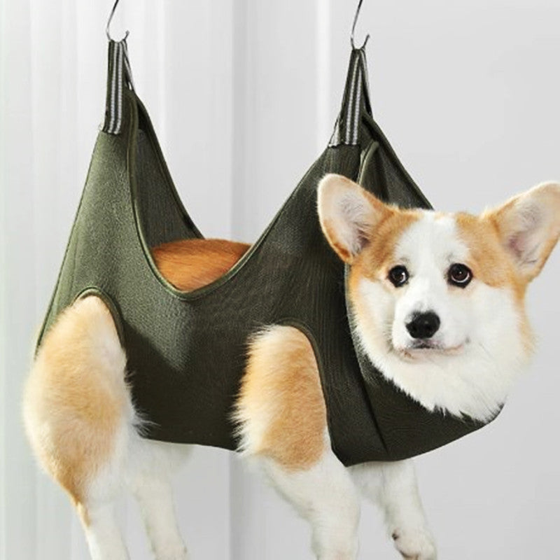 Pet Grooming Hammock Sling for Safe Trimming and Ear Care