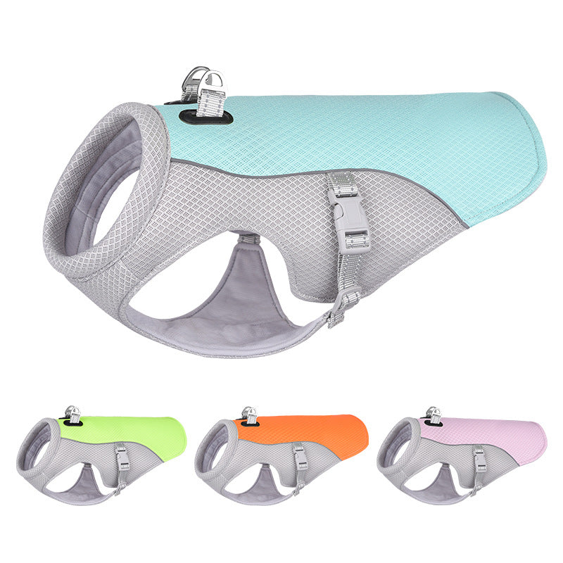 Summer Pet Cooling Vest Breathable Heat-Resistant Sun-Proof Clothing