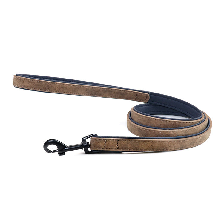 Pet Leash Durable Pull-Resistant Leather Walking Lead