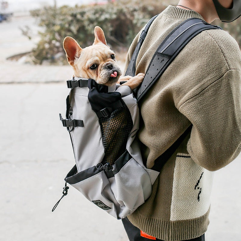 Pet Carrier Backpack Double Shoulder Portable Outdoor Travel Bag
