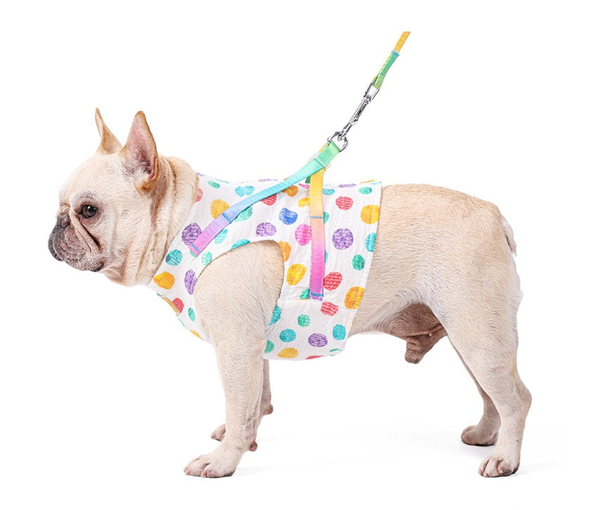 Pet Adjustable Chest Harness Leash For Small And Medium Pets