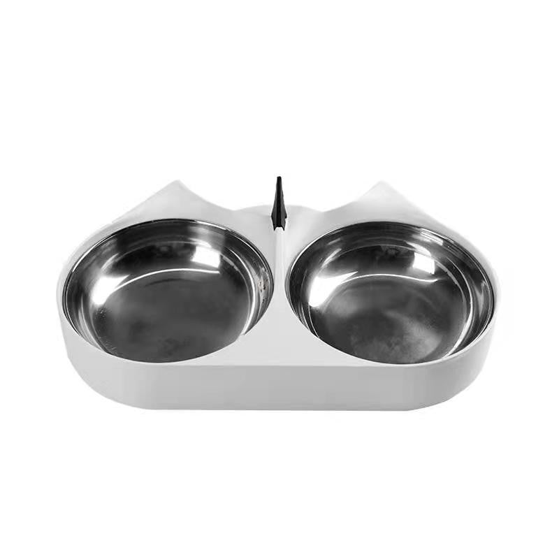 Capsule Automatic Pet Feeder Double Bowl Feeding Station