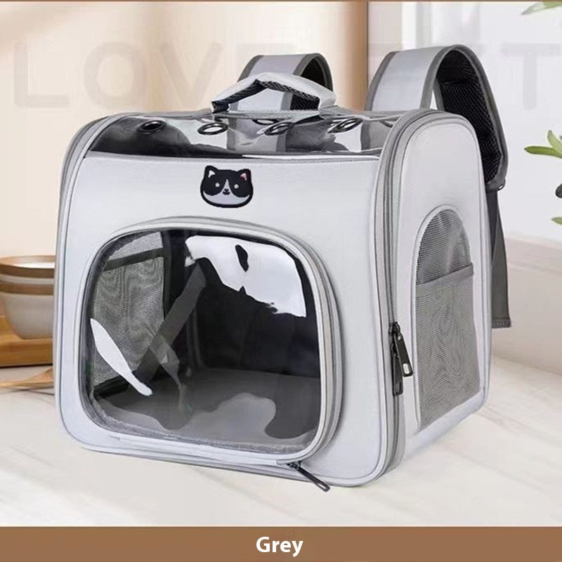 Outdoor Breathable Transparent Pet Carrier With Spacious Design