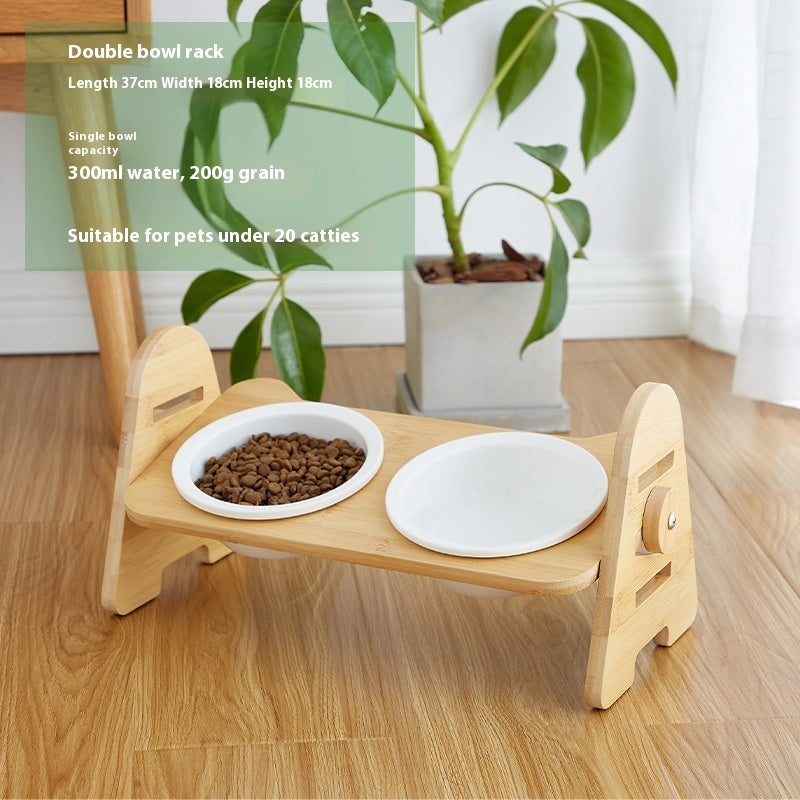 Oblique Mouth Pet Bowl Cervical Spine Protection Feeder