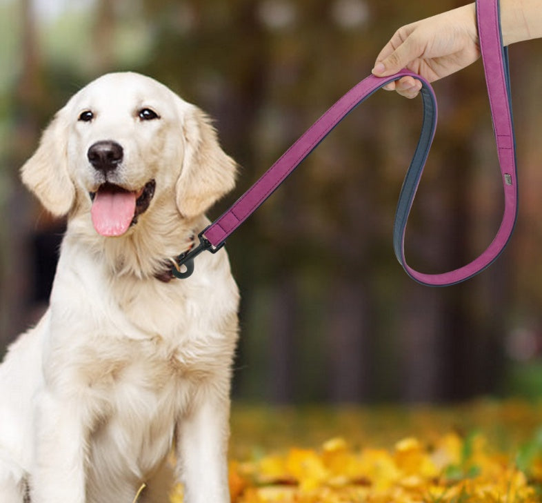 Pet Leash Durable Pull-Resistant Leather Walking Lead