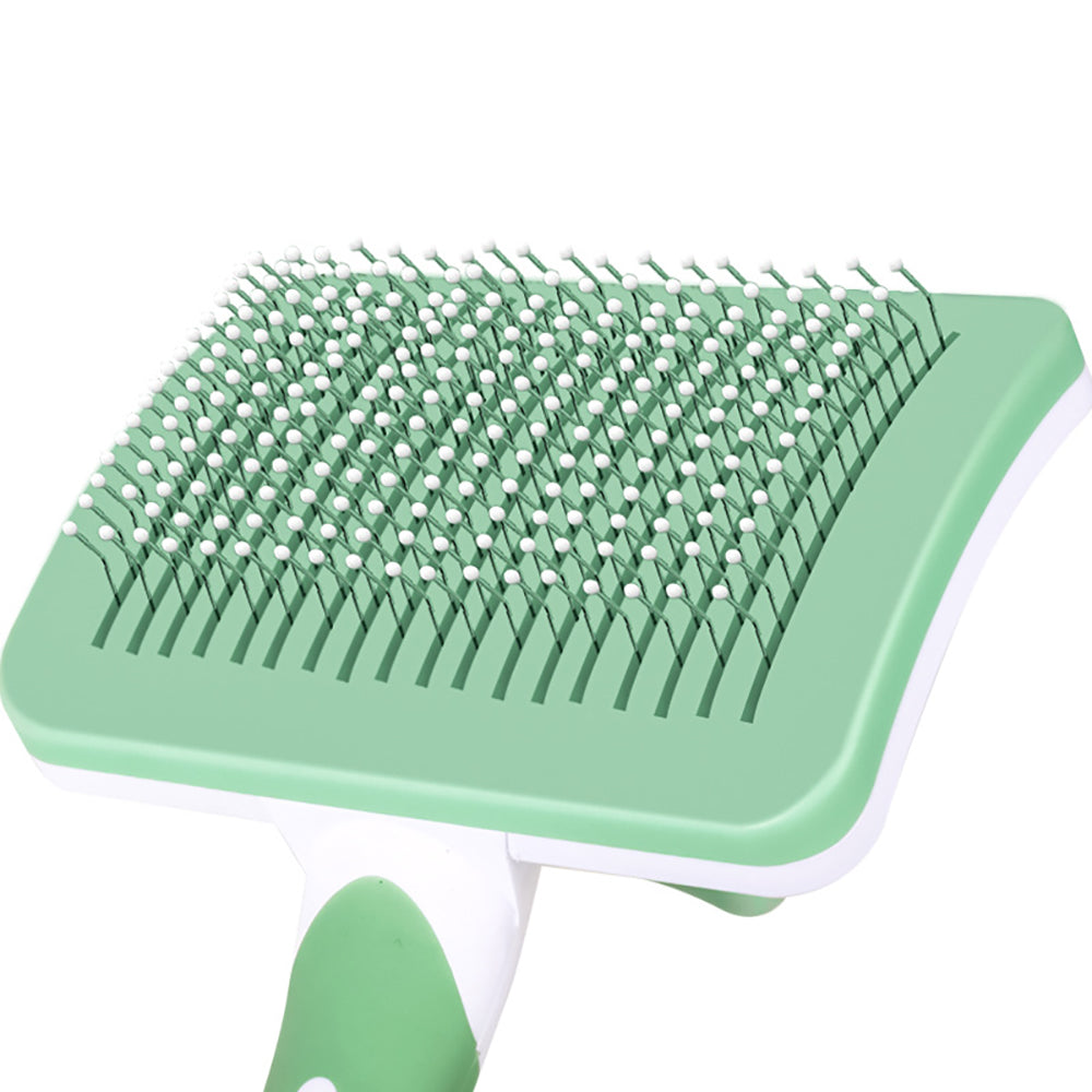 Self Cleaning Slicker Brush For Pet Hair Removal And Grooming
