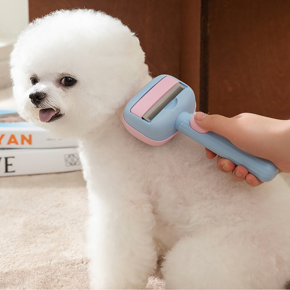 Pet Deshedding Grooming Brush And Dematting Comb For All Coats