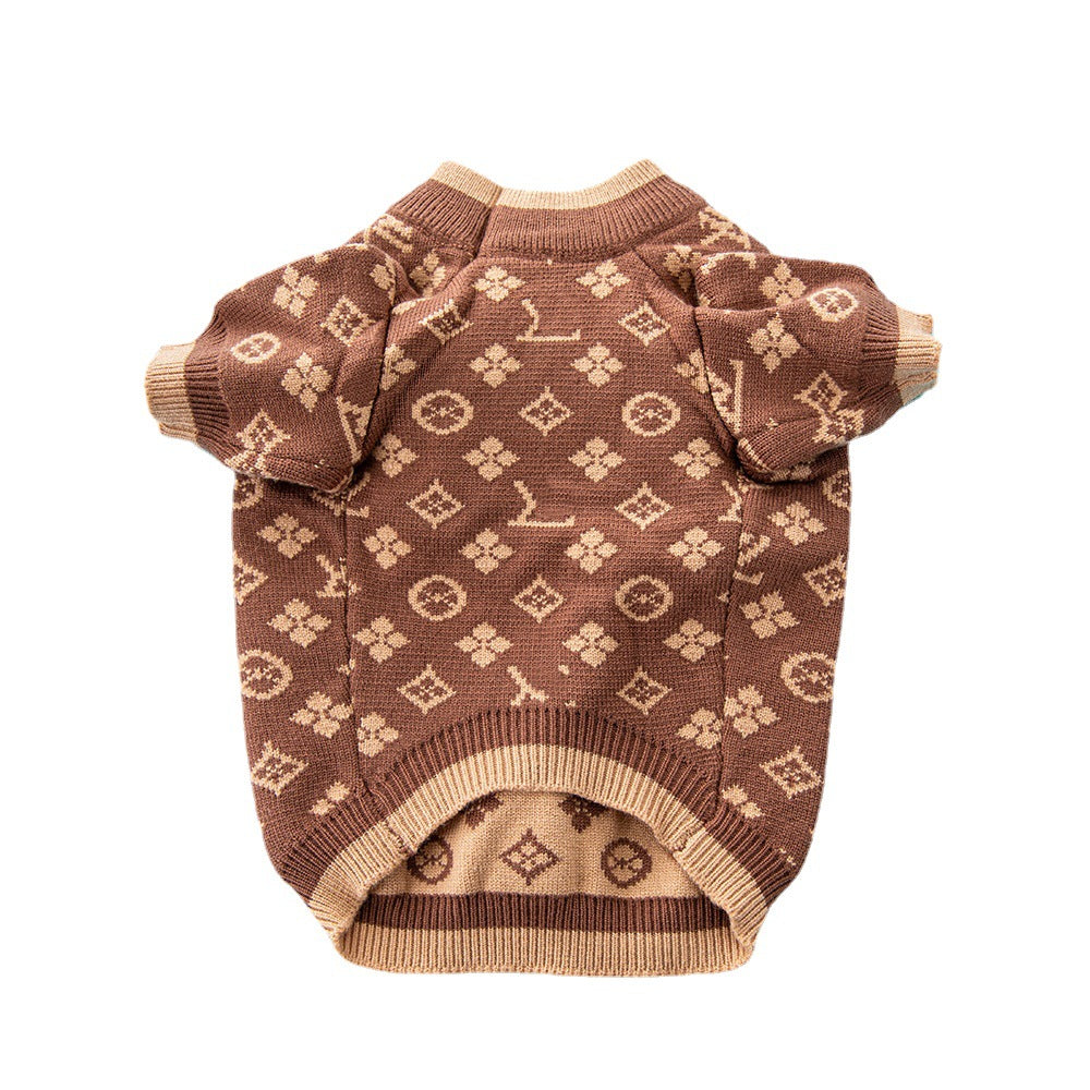 Pet Sweater Autumn Winter Thick Warm Soft Knit Clothing