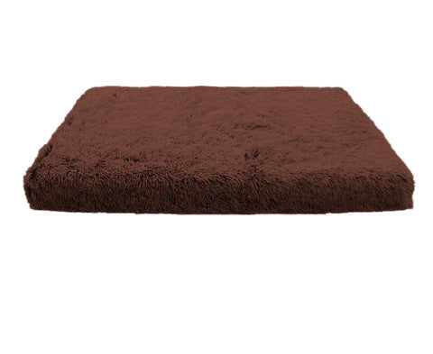 Plush Square Pet Bed Memory Foam Soft Deep Sleep Sofa