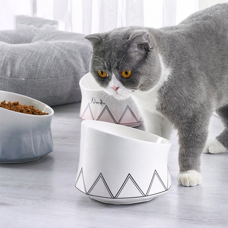 Ceramic Non-Slip Pet Food and Water Bowl