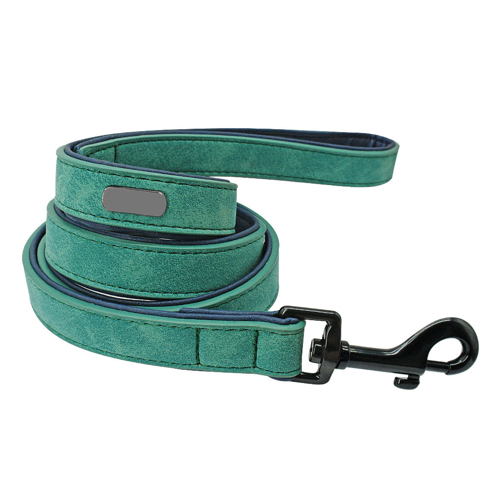 Pet Leash Durable Pull-Resistant Leather Walking Lead