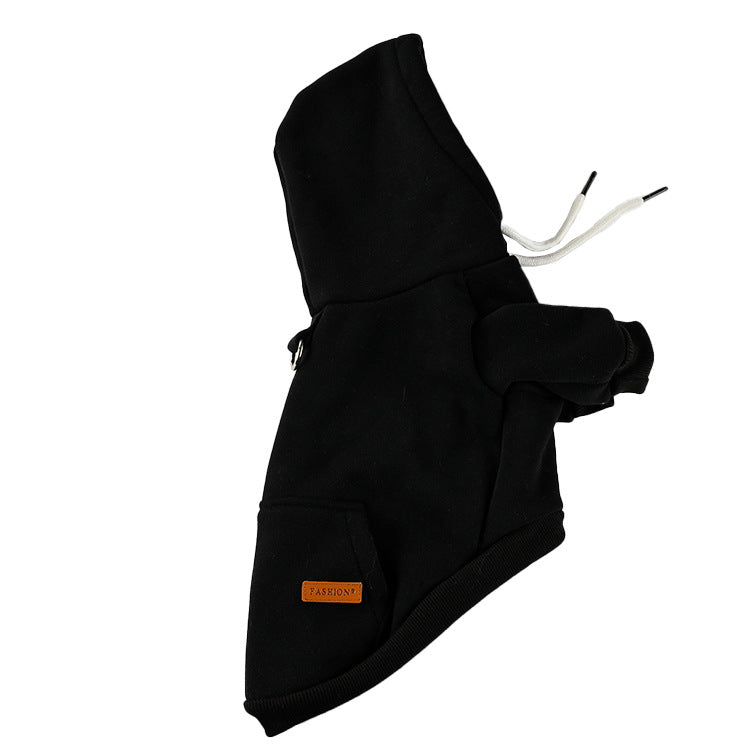 Pet Fashion Hooded Sweater Simple Warm Knit Clothing