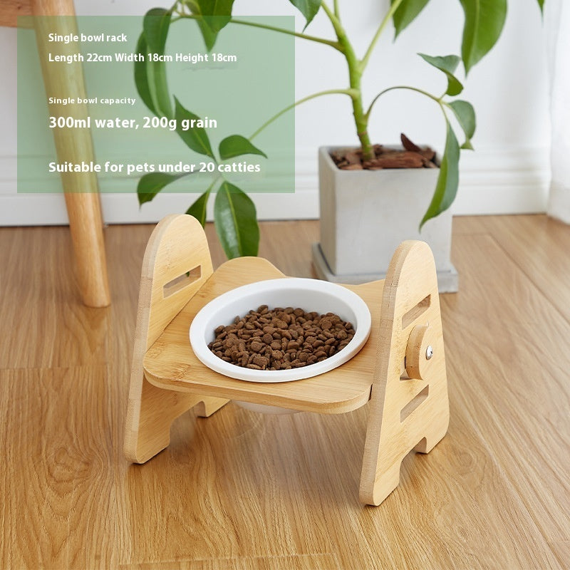 Oblique Mouth Pet Bowl Cervical Spine Protection Feeder