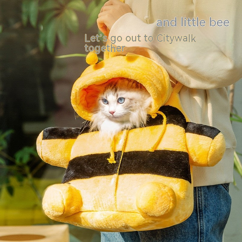 Animal-Shaped Pet Carrier Backpack With Shoulder Strap For Travel