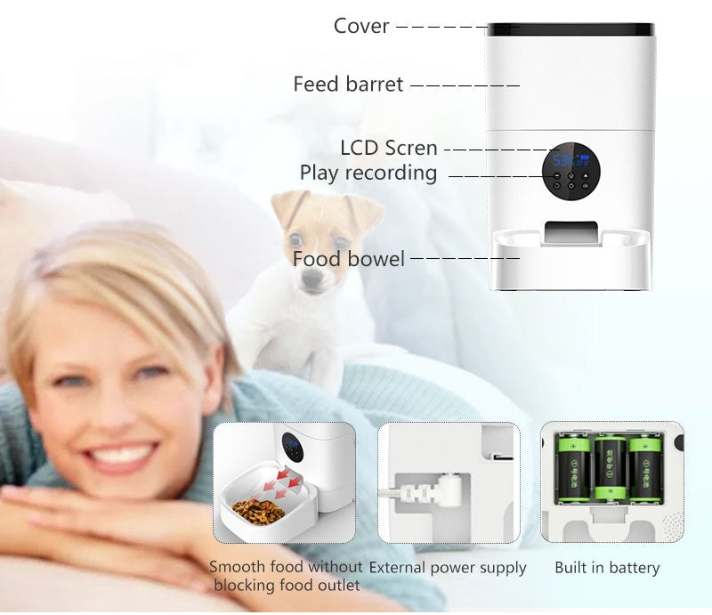 Automatic WiFi Pet Feeder Smart Food Dispenser for Pets