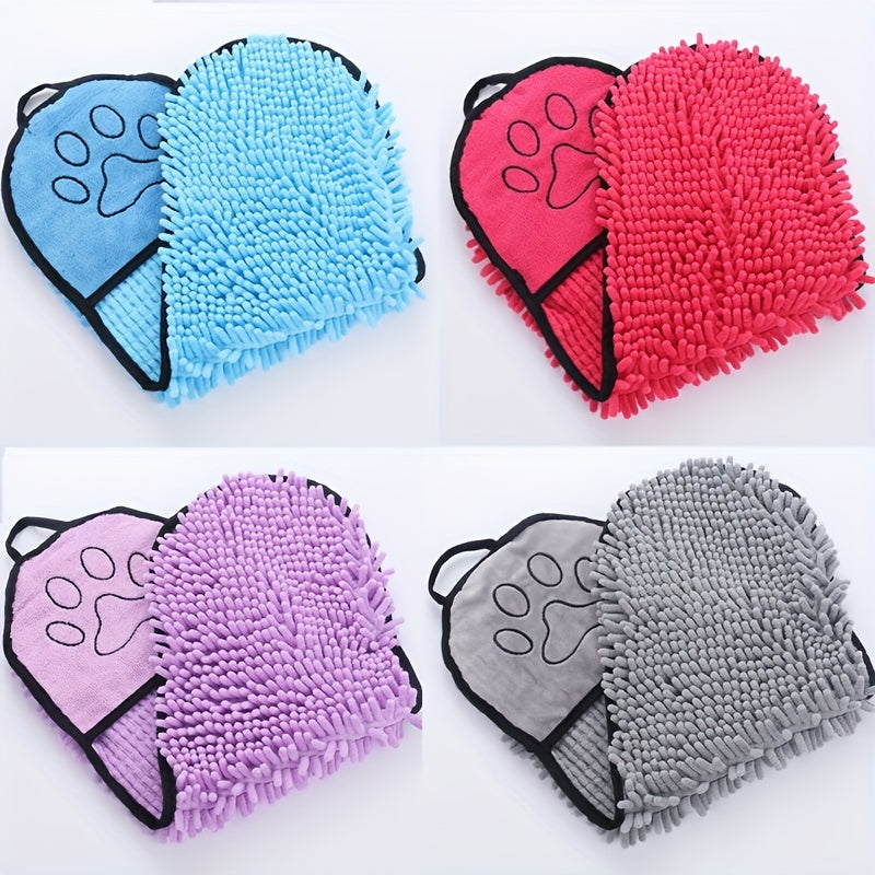 Absorbent Microfiber Pet Towel Quick-Drying with Hand Pockets