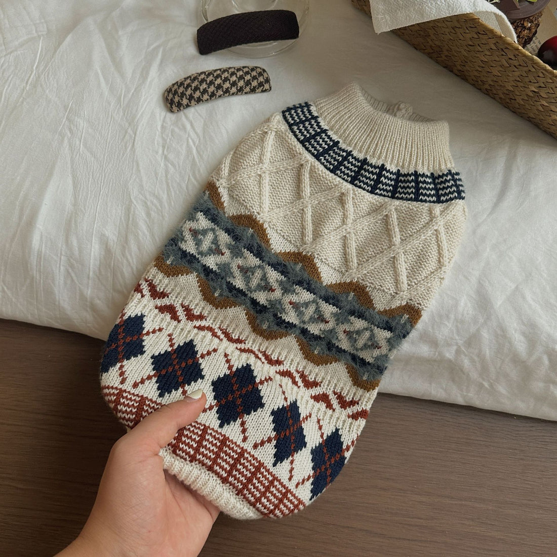 Autumn Winter Pet Sweater Soft Warm Knit Clothing
