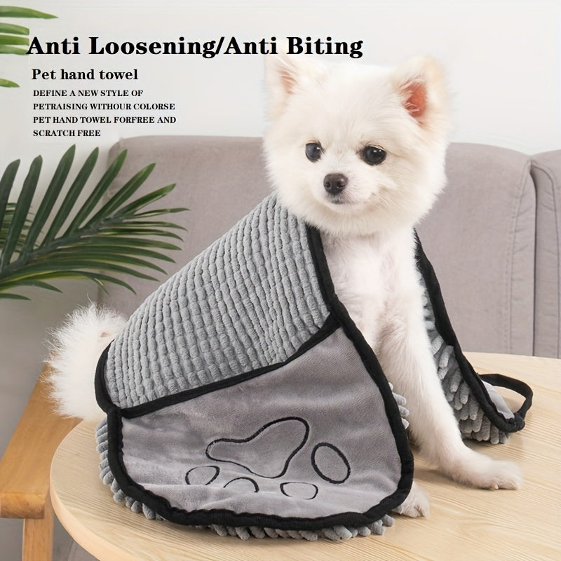 Absorbent Microfiber Pet Towel Quick-Drying with Hand Pockets