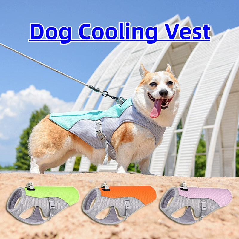 Summer Pet Cooling Vest Breathable Heat-Resistant Sun-Proof Clothing