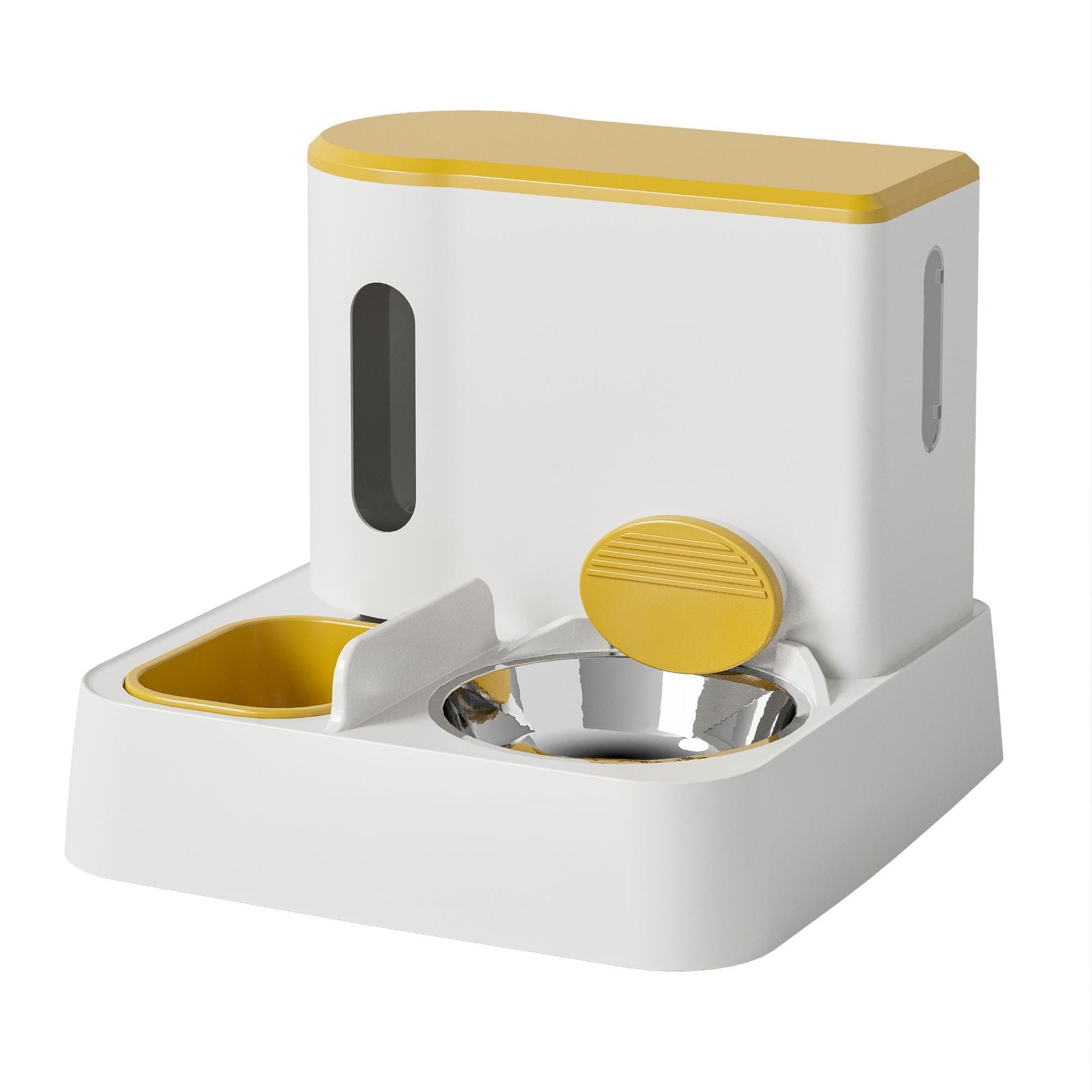Automatic Pet Feeder and Water Dispenser Integrated Double Bowl