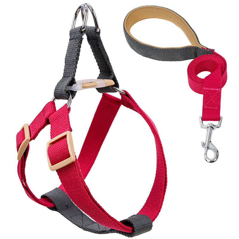 Colorful Pet Drawstring Vest Leash Adjustable Walking Harness