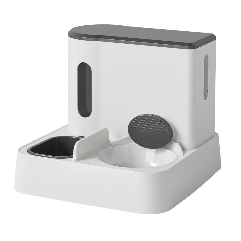 Automatic Pet Feeder and Water Dispenser Integrated Double Bowl