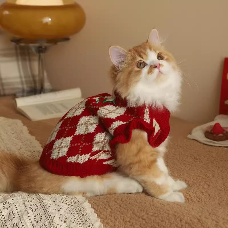 Cute Pet Sweater Autumn Winter Soft Warm Knit Clothing