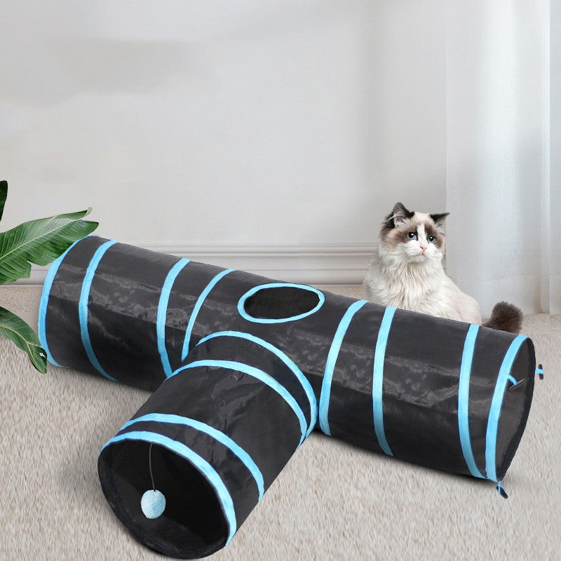 Foldable Pet Tunnel Interactive Climbing Path Fun Toy