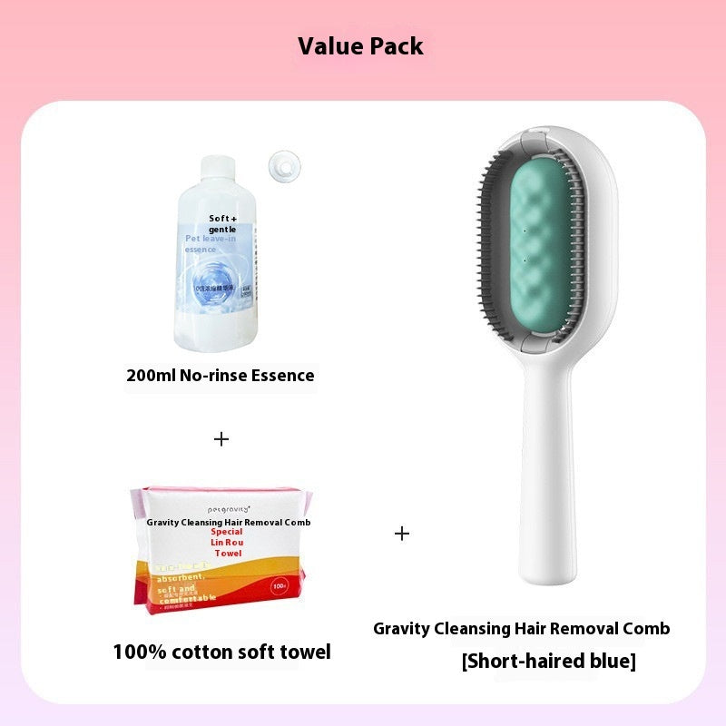 Pet Grooming Brush Dematting Comb With Tank For Hair Removal