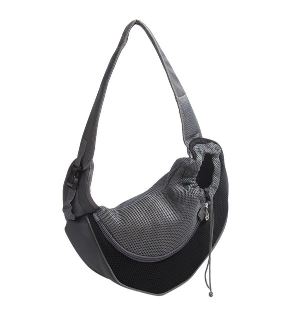 Outdoor Mesh Pet Carrier Bag Comfortable Single Shoulder Sling Tote