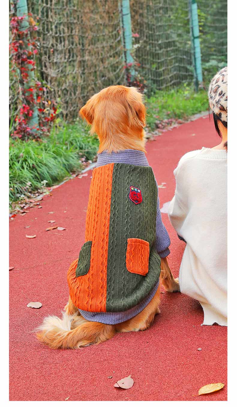 Pet Winter Thickened Sweater Warm Large Knit Clothing