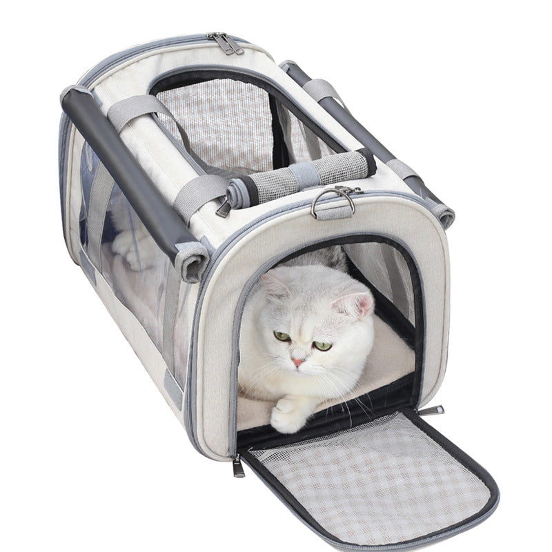 Portable Transparent Breathable Foldable Pet Carrier Bag