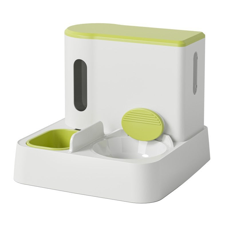 Automatic Pet Feeder and Water Dispenser Integrated Double Bowl
