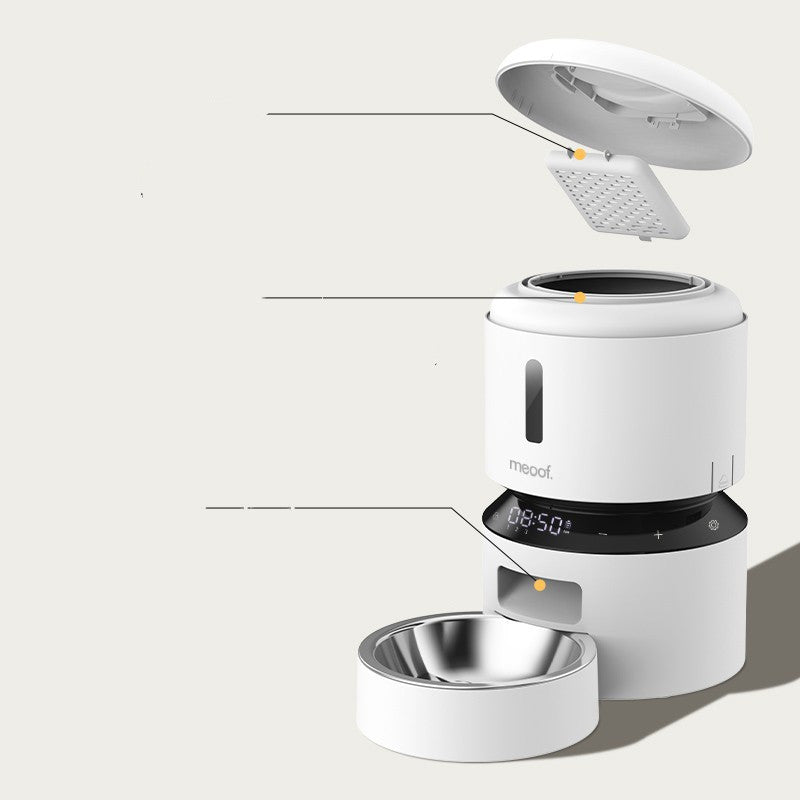 Capsule Automatic Pet Feeder Double Bowl Feeding Station