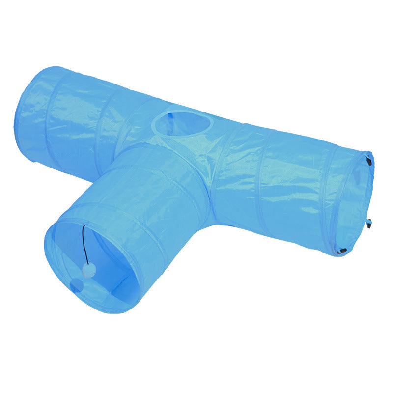 Foldable Pet Tunnel Interactive Climbing Path Fun Toy
