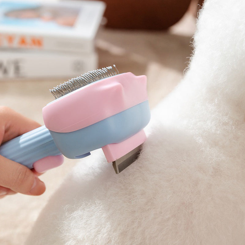 Pet Deshedding Grooming Brush And Dematting Comb For All Coats